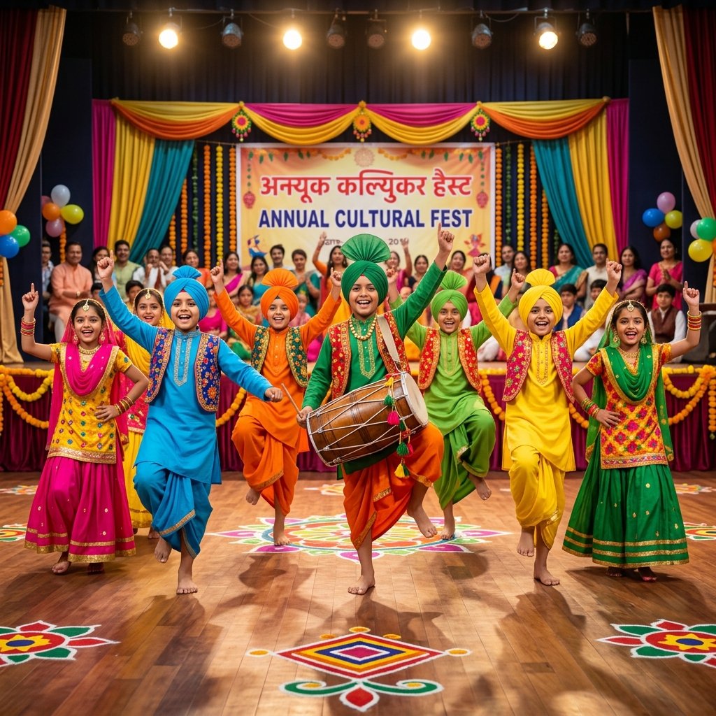 Students performing dance
